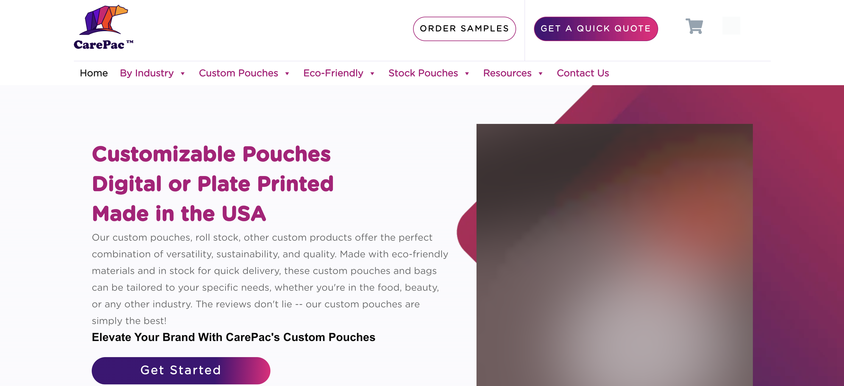 4. CarePac - Coffee Pouch Supplier (USA) - Custom Printed
