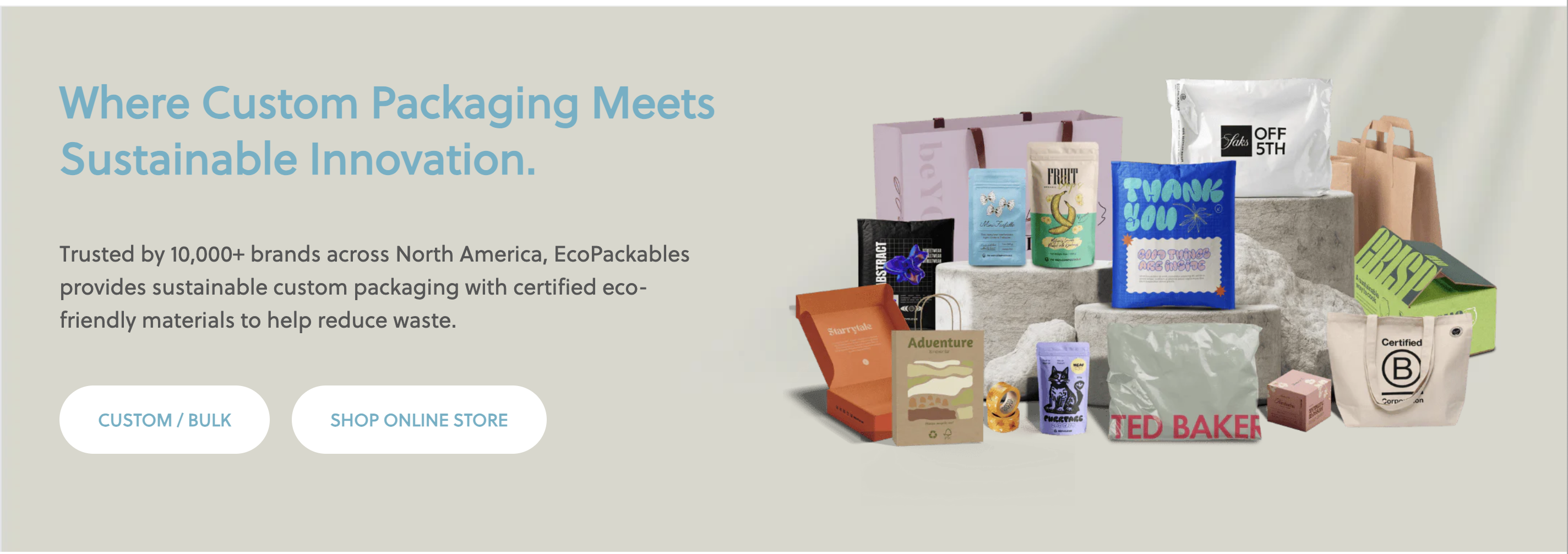 5. EcoPackables Coffee Packaging Supplier Compostable