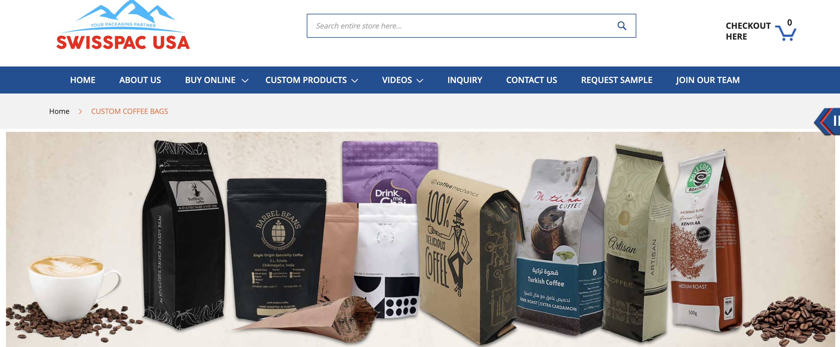 7. Swisspac USA Coffee Pouch Supplier and Distributor (USA).