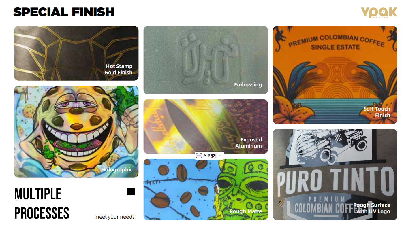 Custom flat pouch printing