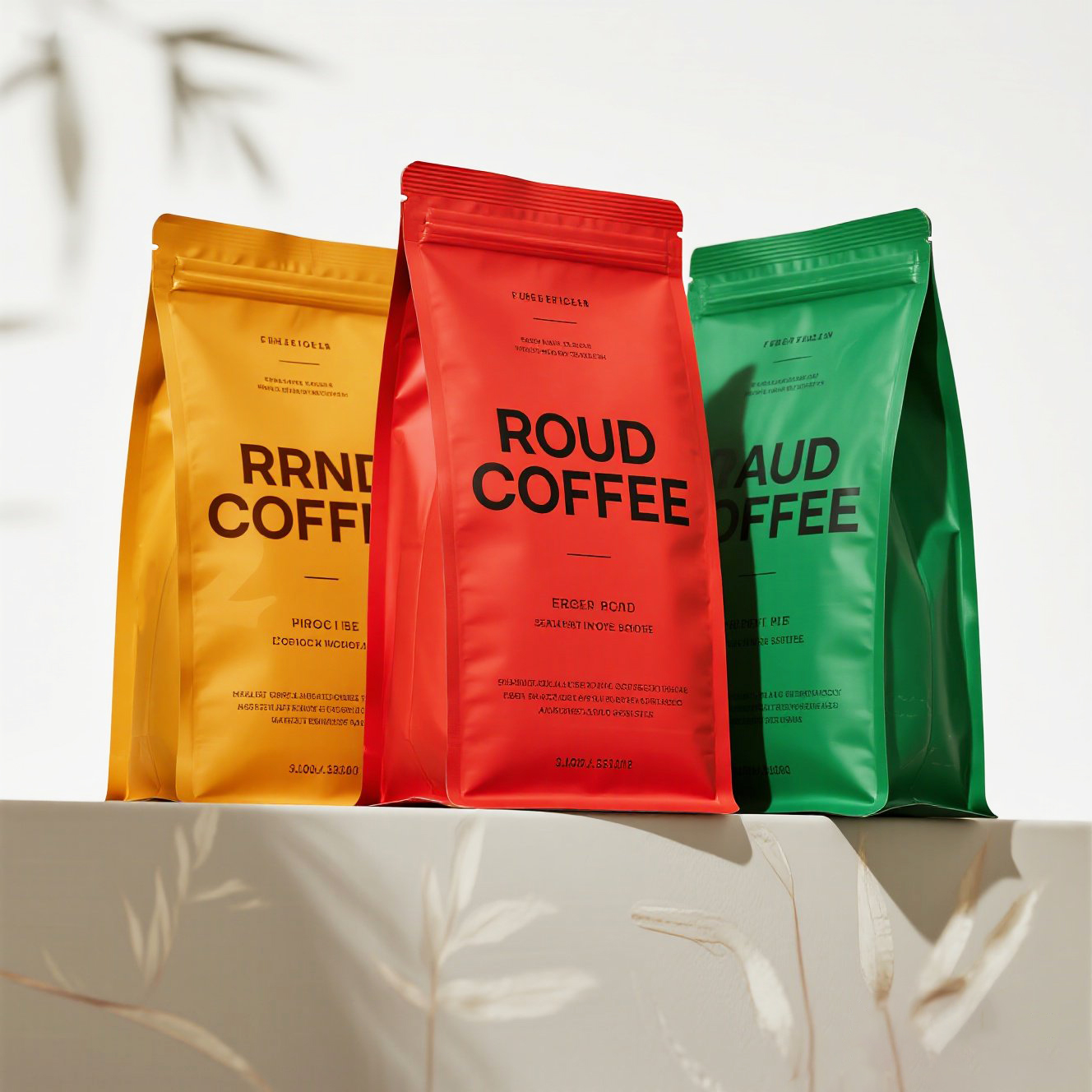 branded personalized coffee packaging